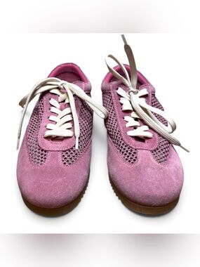 Seychelles Leather Perforated Lace Up Sneaker -Naples